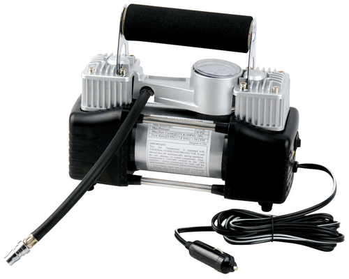 DC12V เครื่องบดอากาศรถยนต์โลหะกลองสองสําหรับปั๊มปั่นอากาศรถยนต์