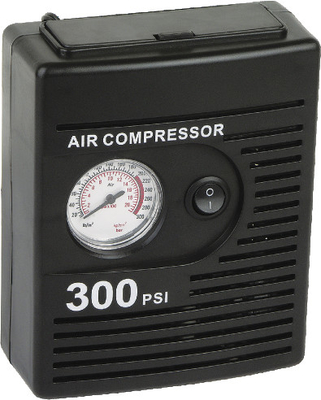 รูปทรงกล่องขนาดเล็กแบบพกพาที่มีประโยชน์เครื่องอัดอากาศในรถยนต์ DC12V เหมาะสำหรับการเดินทาง