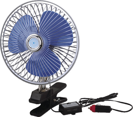 พัดลมระบายความร้อนด้วยโลหะสีเงินสำหรับรถบรรทุกพัดลมหม้อน้ำไฟฟ้า 12V และ 24V