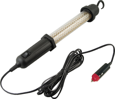 เครื่องทำความร้อนในรถยนต์แบบพกพาที่ทนทานไฟ LED ทำงานในรถยนต์พลาสติก 60 LED DC 12V-24V