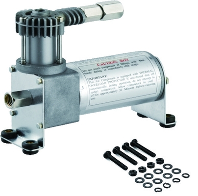 ปั๊มลมแบบโครเมี่ยม 120psi เดี่ยว 12 โวลต์ท่อตะกั่วสแตนเลส YURUI 6273R