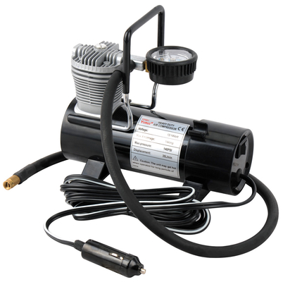 YuRui YF661B เครื่องอัดอากาศรถยนต์ไฟฟ้าโลหะ 150 PSI พร้อมไฟแช็ก CE