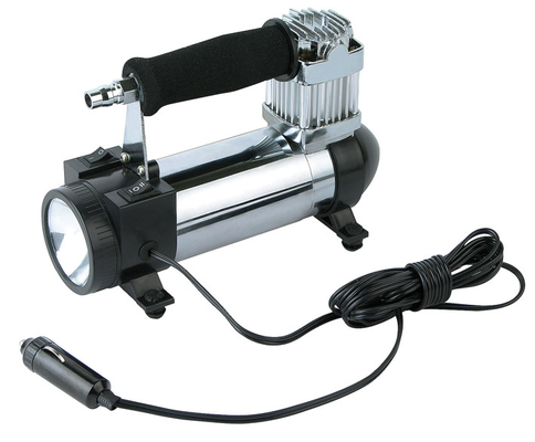12v Black Chrome Metal Potable 3 In 1 Vehicle Air Compressors Kits สำหรับรถยนต์