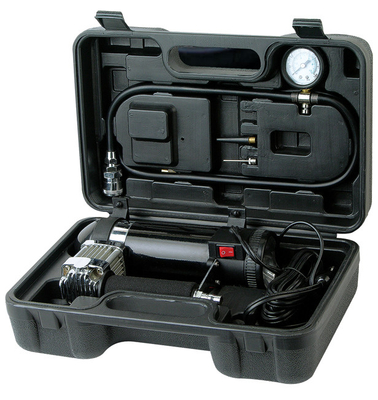 12v Black Chrome Metal Potable 3 In 1 Vehicle Air Compressors Kits สำหรับรถยนต์