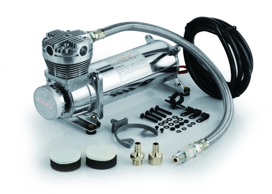 200psi 12 Volts Air Ride Suspension Compressor Stainless Lead Hose 5 Gallon Air Compressor