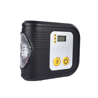 พกพาพลาสติกรถยนต์เครื่องปรับอากาศ จิตอลแสดงผล Dc12v ปั๊มลมยางด้วยกระเป๋าผ้าหลอดไฟ