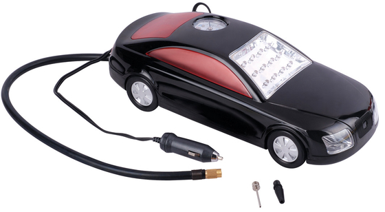 แอร์รถยนต์รูปทรง 12 โวลต์ 3 In 1 พร้อมแบตเตอรี่ 4V 1.5Ah 150 PSI พร้อมหลากสี