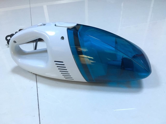 DC12V ABS 60W เครื่องดูดฝุ่นในรถยนต์แบบพกพาสีน้ำเงินเครื่องกรองอากาศแบบ Ultra Fine