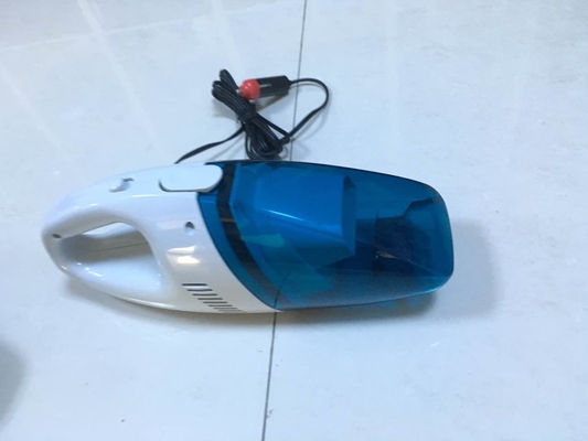 DC12V ABS 60W เครื่องดูดฝุ่นในรถยนต์แบบพกพาสีน้ำเงินเครื่องกรองอากาศแบบ Ultra Fine