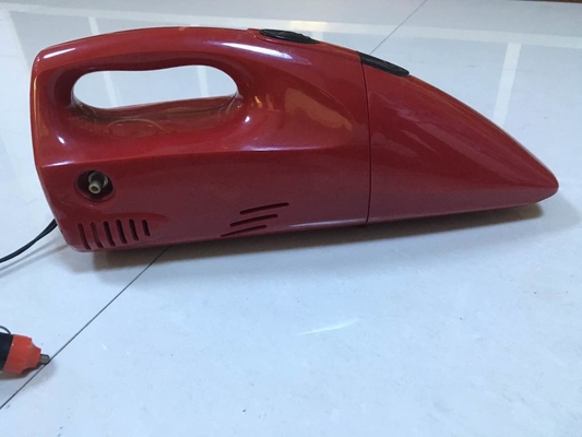 2 In 1 DC 12V สีแดงและสีเหลืองแฟนซีเครื่องดูดฝุ่นในรถยนต์แบบพกพาสำหรับรถยนต์ที่มีอัตราเงินเฟ้อ