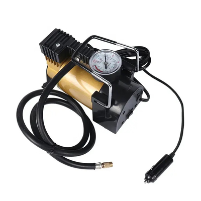 เครื่องกดอากาศโลหะแบบพกพา DC12v กระบอกเดียวยางรถยนต์ ปั๊มปั๊มปั๊มปั๊มปั๊มปั๊ม