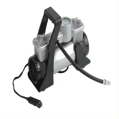 รถยนต์ยาง inflator Dc 12v โลหะแรงกด Auto Air Compressor ด้วยกล่องพลาสติก