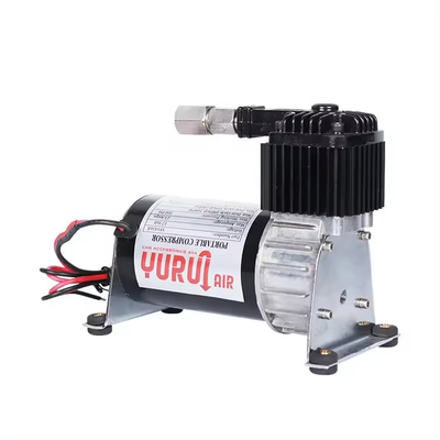 Dc 12v Air Ride การแขวนคล้องคอมเพรสเซอร์ Chrome และดําสําหรับรถบรรทุก