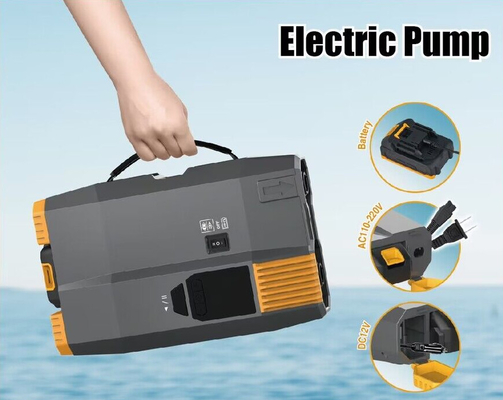 ราคาดี ปั๊มปั๊มไฟฟ้า 12 โวลต์ด้วยแบตเตอรี่และ AC110V-220V ทํางานนาน 20psi กับจอ ออนไลน์