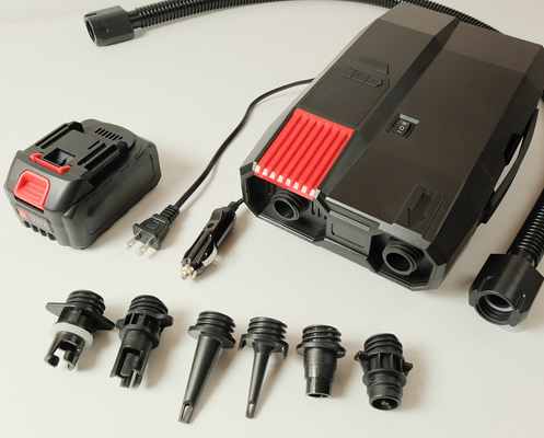 ปั๊มปั๊มไฟฟ้า 12 โวลต์ด้วยแบตเตอรี่และ AC110V-220V ทํางานนาน 20psi กับจอ