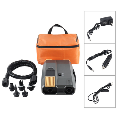 ปั๊มไฟฟ้า SUP ที่เร็วที่สุด 12V และสายไฟฟ้า AC Inflate Deflate เหมือนฉลามสูงถึง 20psi ด้วยจอดิจิตอลอัตโนมัติ
