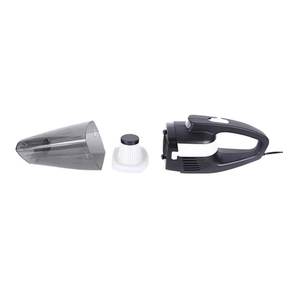 เครื่องดูดฝุ่นรถมือ DC12V พร้อมเครื่องจุดบุหรี่ ไฟ LED พลาสติกดํา