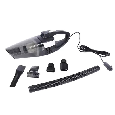 เครื่องดูดฝุ่นรถมือ DC12V พร้อมเครื่องจุดบุหรี่ ไฟ LED พลาสติกดํา