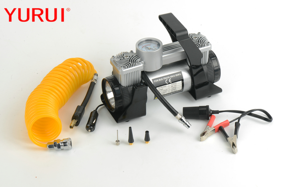 สายดัดอากาศแบบพกพาสําหรับรถยนต์แรงเบา LED DC12v พร้อมกล่องเครื่องมือ