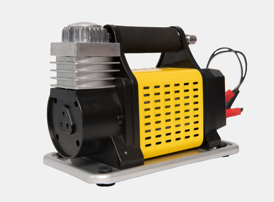 DC12V โมเตอรี่ยางรถยนต์แบบพกพาโลหะ พร้อมเครื่องวัดความดันโลหะและเชือก
