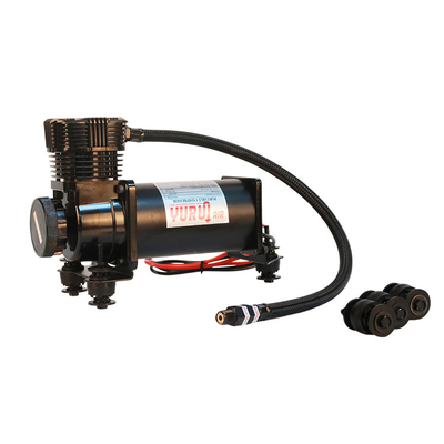 DC12V โครมรถยนต์อากาศแขวนคอมเพรสเซอร์ด้วยเสียงเสียงต่ํา