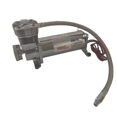 DC12V โครมรถยนต์อากาศแขวนคอมเพรสเซอร์ด้วยเสียงเสียงต่ํา