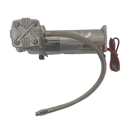 DC12V โครมรถยนต์อากาศแขวนคอมเพรสเซอร์ด้วยเสียงเสียงต่ํา