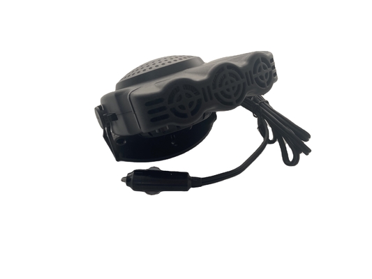 เครื่องทําความร้อนแฟนรถยนต์แบบพกพา DC12v PTC เซรามิคที่มีฟังก์ชันทําความร้อนแฟน
