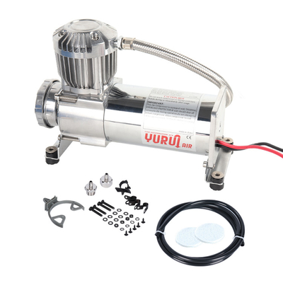 DC 12V กระบอกเดียว คอมเพรสเซอร์การแขวนอากาศรถยนต์ คอมเพรสเซอร์การขับรถยนต์