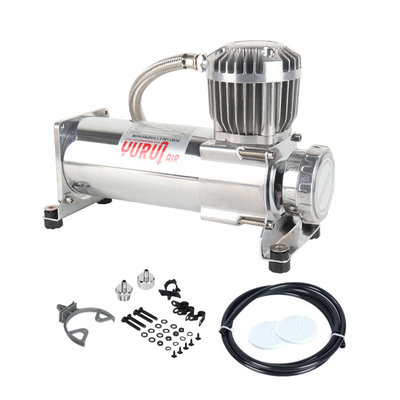 DC 12V กระบอกเดียว คอมเพรสเซอร์การแขวนอากาศรถยนต์ คอมเพรสเซอร์การขับรถยนต์