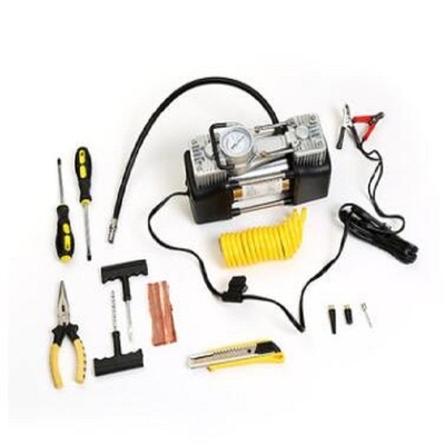 180w 150psi เครื่องอัดอากาศ 12v แบบพกพาปั๊มลมโลหะบริการ Oem พร้อมกระเป๋า