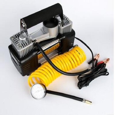 เครื่องอัดอากาศสำหรับรถยนต์สองสูบ YF662B 180w 150psi สีเงิน