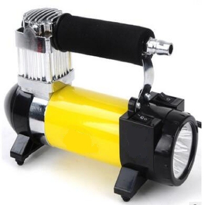 เครื่องอัดอากาศแรงกระแทก 12v ปริมาณสูงสีเหลืองเครื่องอัดอากาศแบบสามในหนึ่งเดียว