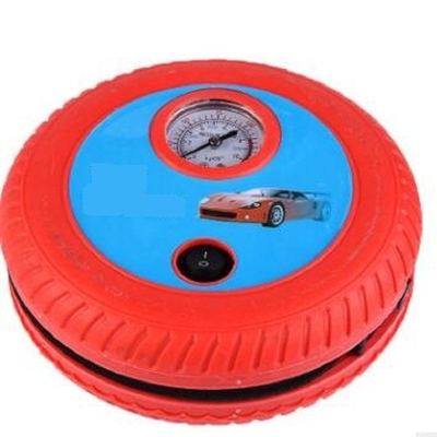 Dc12v เครื่องอัดอากาศพลาสติกสีแดง 250psi Oem พร้อมปลั๊กที่จุดบุหรี่
