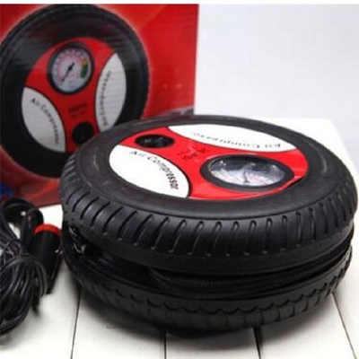 DC12V พกพารถยนต์เครื่องปัดอากาศสําหรับรถยนต์ยาง inflator ปั๊มอากาศ