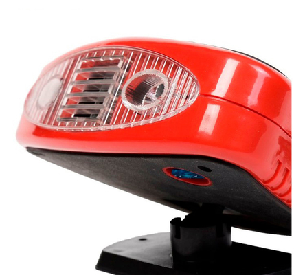 ABS Dc12v เครื่องทําความร้อนพัดลมรถยนต์เซรามิก PTC แบบพกพา พร้อมแสง LED