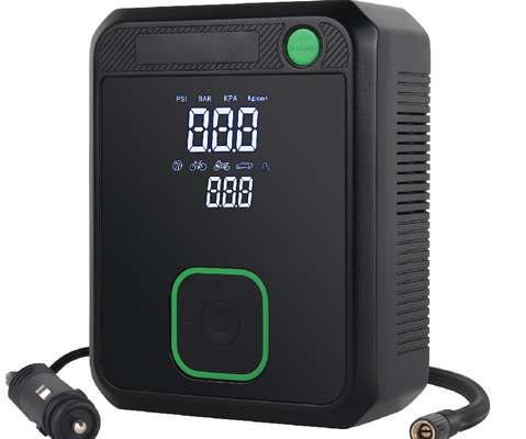 ราคาดี พั๊มอากาศรถยนต์ไฟฟ้ายาง Inflator LCD ภาพดิจิตอลแสดงด้วยฟังก์ชัน deflating ออนไลน์