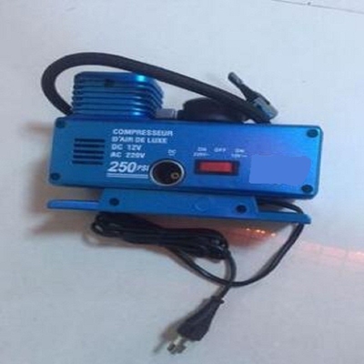 Ac110v - 230v Dc12v เครื่องอัดอากาศสำหรับรถยนต์ 250psi พร้อมวัสดุพลาสติก