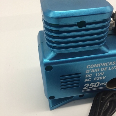 Ac110v - 230v Dc12v เครื่องอัดอากาศสำหรับรถยนต์ 250psi พร้อมวัสดุพลาสติก
