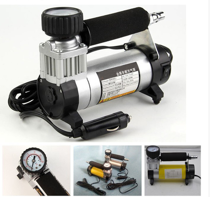 เครื่องอัดอากาศในรถยนต์แบบพกพาพร้อมที่สูบบุหรี่ในรถยนต์ 140PSI ที่จุดบุหรี่