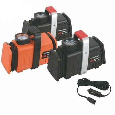 AC110-230v พกพารถยนต์ยาง inflator DC12v กับมือ