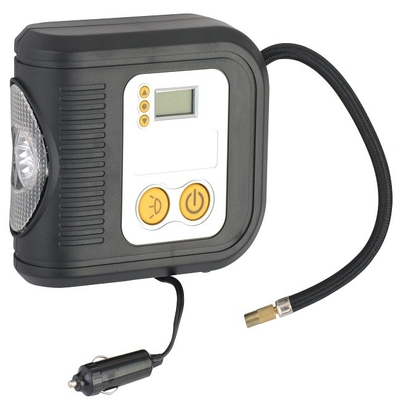 เครื่องอัดอากาศสำหรับรถยนต์ 10bar วัสดุพลาสติก Dc12v พร้อมจอแสดงผลดิจิตอล