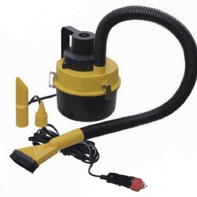 เครื่องดูดฝุ่น DC12V เครื่องดูดฝุ่นมือถือสีเหลืองเครื่องดูดฝุ่นอัตโนมัติ