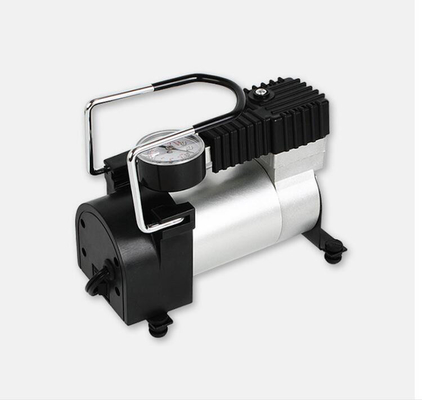 ราคาดี เครื่องอัดอากาศแบบพกพาโลหะ 12v สำหรับรถยนต์สีดำเงินกระบอกเดียว ออนไลน์