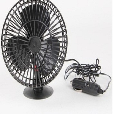 4 นิ้วสองสวิตช์พัดลมระบายความร้อนไฟฟ้ายานยนต์ Dc12v วัสดุพลาสติกสีดำ