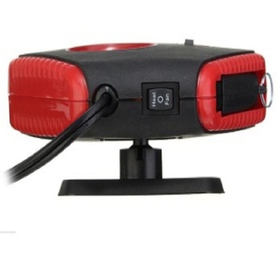 ABS Dc12v เครื่องทําความร้อนพัดลมรถยนต์เซรามิก PTC แบบพกพา พร้อมแสง LED