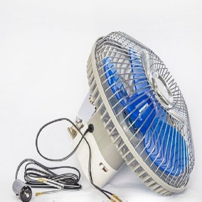 พัดลมระบายความร้อนรถยนต์ 12v / 24v พัดลมสั่น 8 นิ้วพร้อมตัวป้องกันโลหะนิรภัยเต็มรูปแบบ