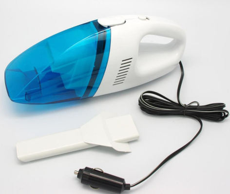 เครื่องดูดฝุ่นในรถยนต์แบบพกพา 12v Dc วัสดุพลาสติกในสีน้ำเงินสีขาว