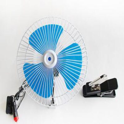 พัดลมพกพาไฟฟ้าแบบชาร์จไฟ 12v / 24v พัดลมระบายความร้อนไฟฟ้าสำหรับรถยนต์