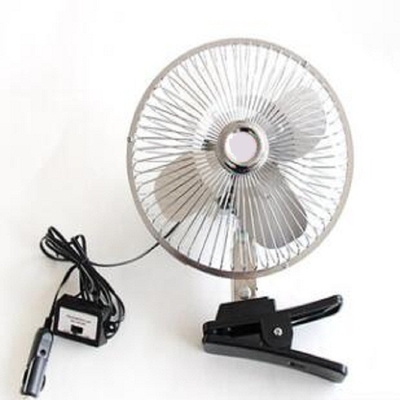 พัดลมพกพาไฟฟ้าแบบชาร์จไฟ 12v / 24v พัดลมระบายความร้อนไฟฟ้าสำหรับรถยนต์